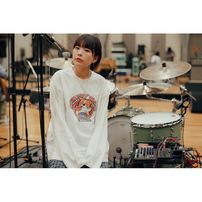 生意気な犬ロンT/ホワイト