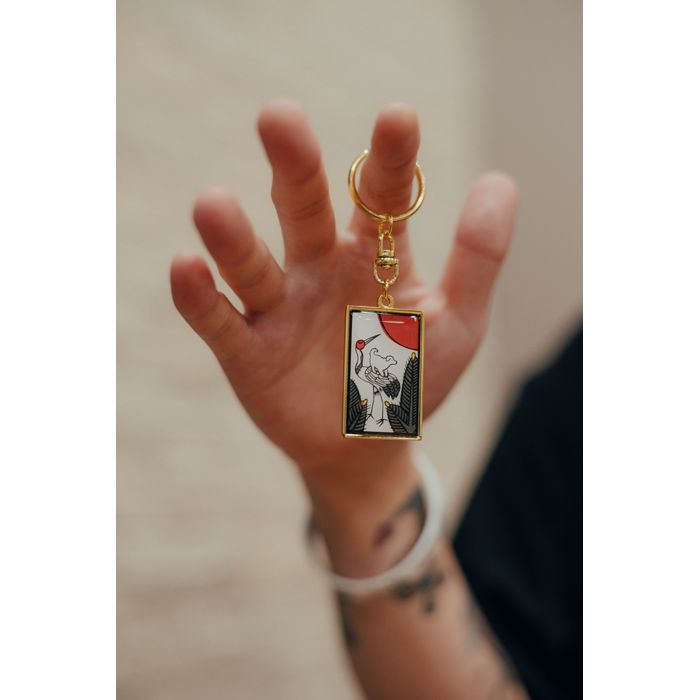 ”coi coi” キーホルダー -松に犬-