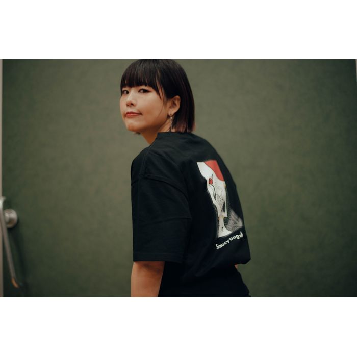 ”coi coi” Tシャツ -松に犬-