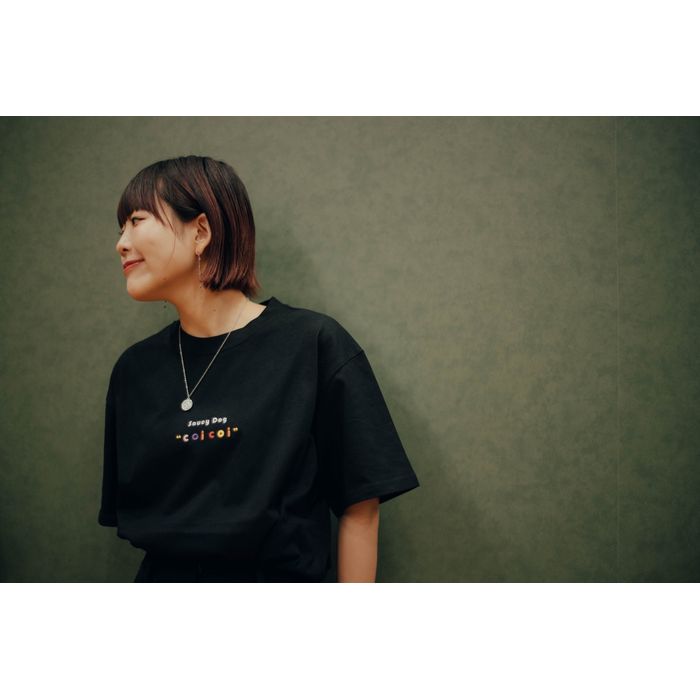 ”coi coi” Tシャツ -松に犬-