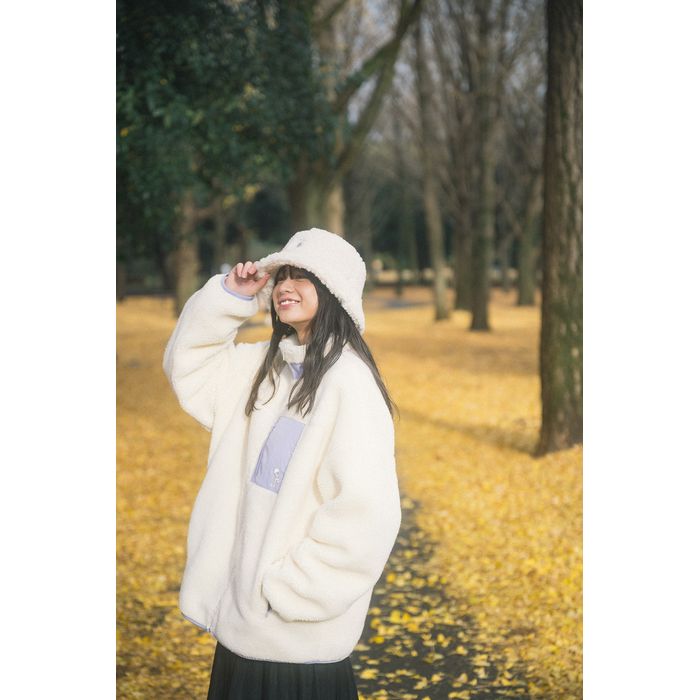 【キャンセル分再販】オーラルもこもこボアブルゾン/アイボリー