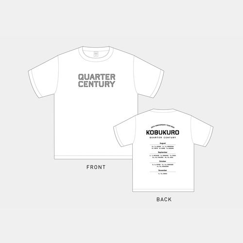 事後販売【2024ツアーグッズ】ステンシルロゴTシャツ　ホワイト