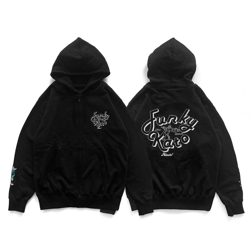 ファンキー加藤×Haoming “十”周年 “十”字固 ジップアップフーディ