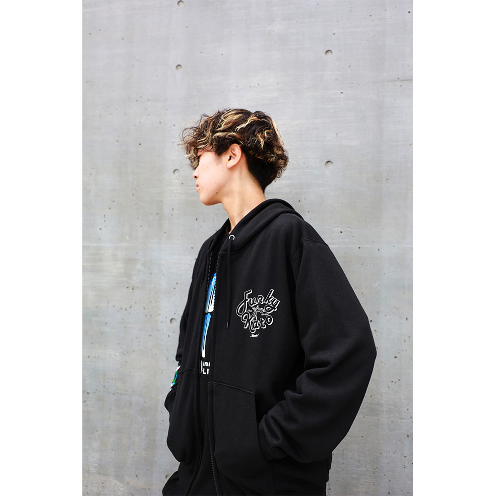 ファンキー加藤×Haoming “十”周年 “十”字固 ジップアップフーディ