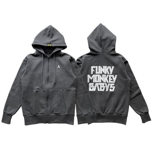 FMB バックプリントパーカー -Vintage blk ver.-