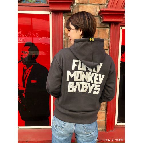 FMB バックプリントパーカー -Vintage blk ver.-