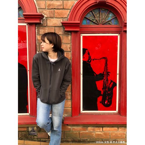 FMB バックプリントパーカー -Vintage blk ver.-