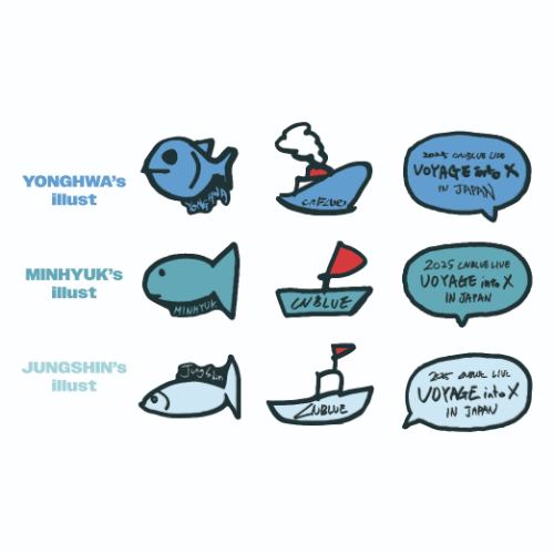 メンバー直筆ピンバッジ（ランダム）【2025 CNBLUE LIVE】