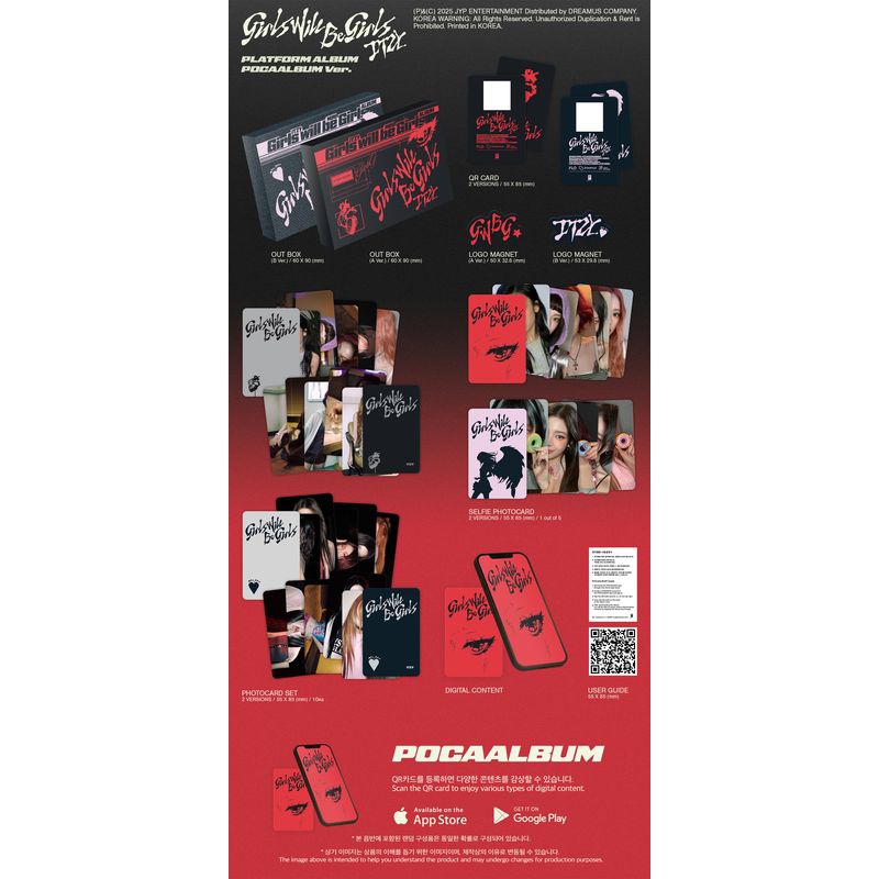 『Girls Will Be Girls』（輸入盤） PLATFORM ALBUM_POCAALBUM A / B Ver.