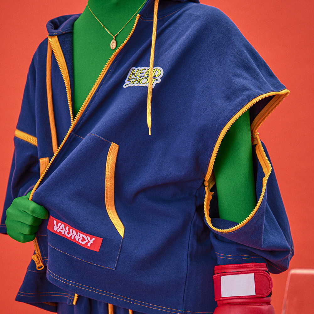 【受注販売】Short Sleeve Zip Hoodie “HEADSHOT”