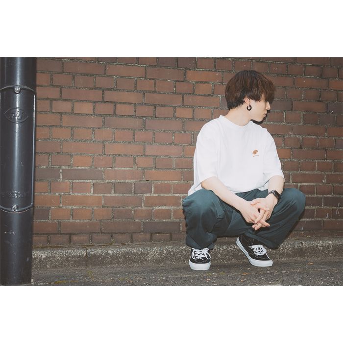 ミニわんこ刺繍Tシャツ/ホワイト