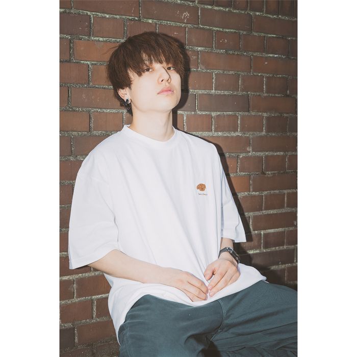 ミニわんこ刺繍Tシャツ/ホワイト