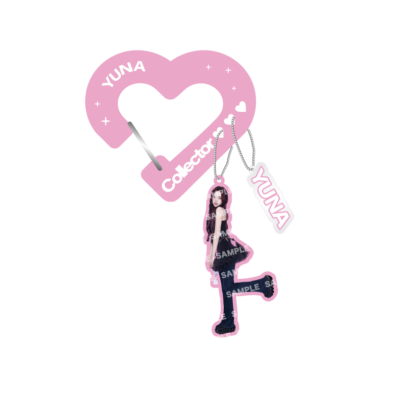 カラビナアクリルキーホルダー【YUNA】