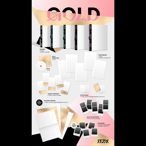 GOLD（輸入盤）　DIGIPACK VER.　5種セット