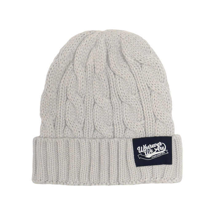 【受注販売】ニットキャップ　ペールグレー