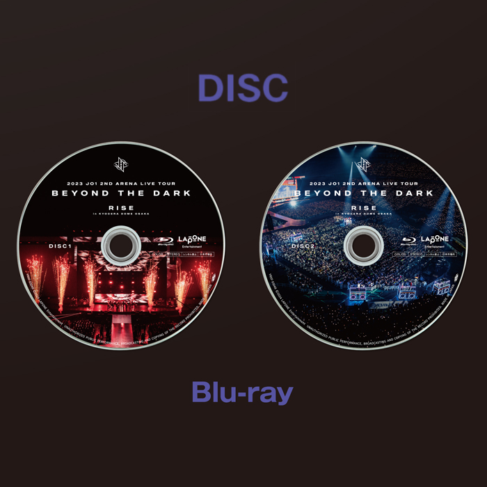 「2023 JO1 2ND ARENA LIVE TOUR 'BEYOND THE DARK:RISE in KYOCERA DOME OSAKA'」FC限定版【Blu-ray 2枚組】