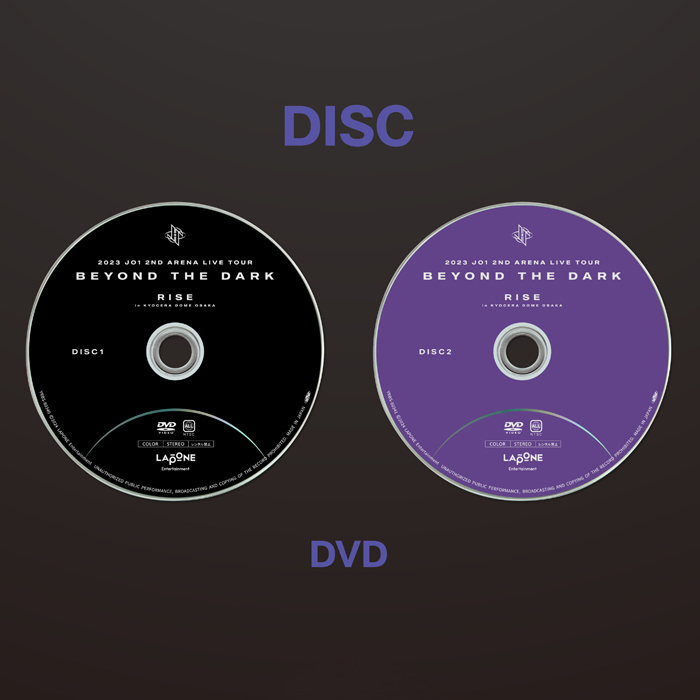 「2023 JO1 2ND ARENA LIVE TOUR 'BEYOND THE DARK:RISE in KYOCERA DOME OSAKA'」通常版【DVD 2枚組】