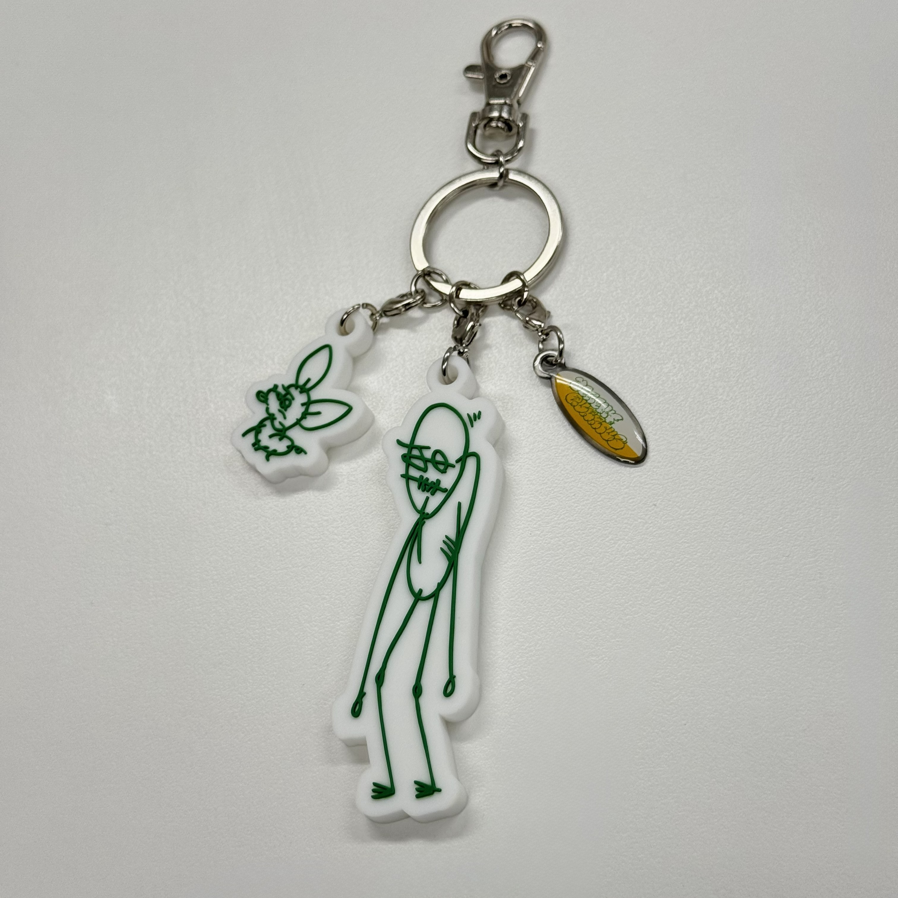 Jeremy Quartus rubber key chain -Green-