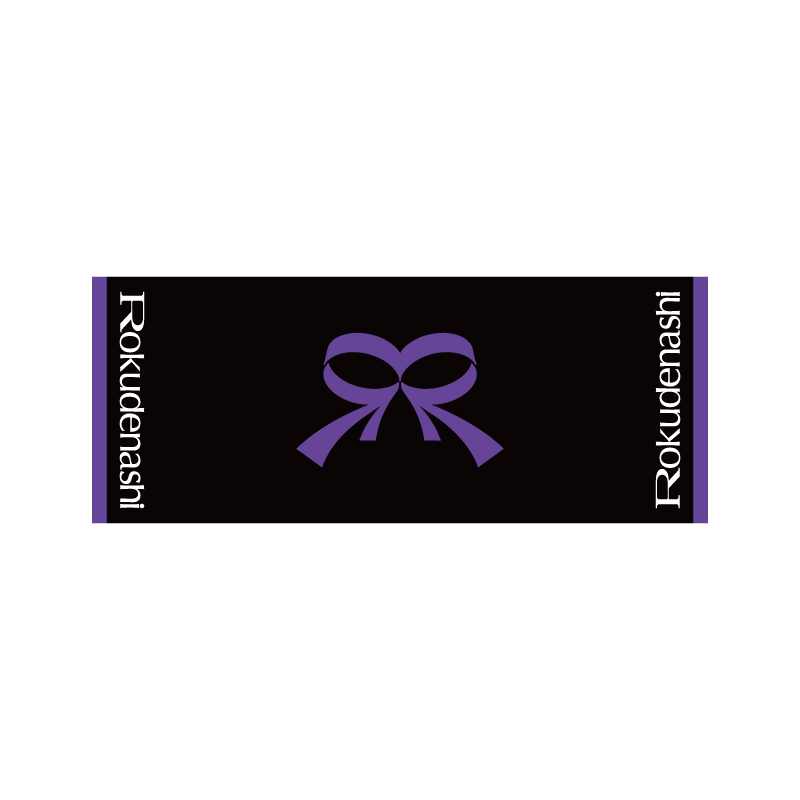 【Rokudenashi】Jacquard Towel (Black)