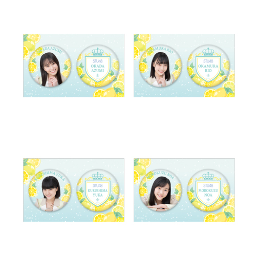 STU48 個別缶バッジ2個セット(新制服2022)