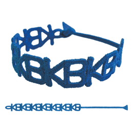 KB刺繍ブレスレット/ブルー