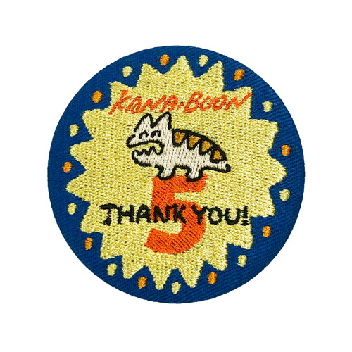 KANA-BOONのTHANK YOU 5周年刺繍バッジ