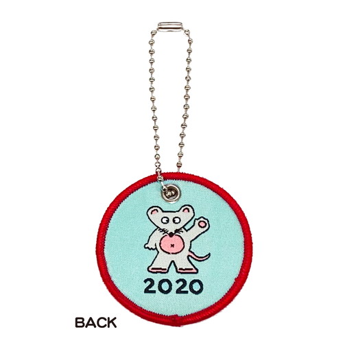 チーズのワッペンキーホルダー