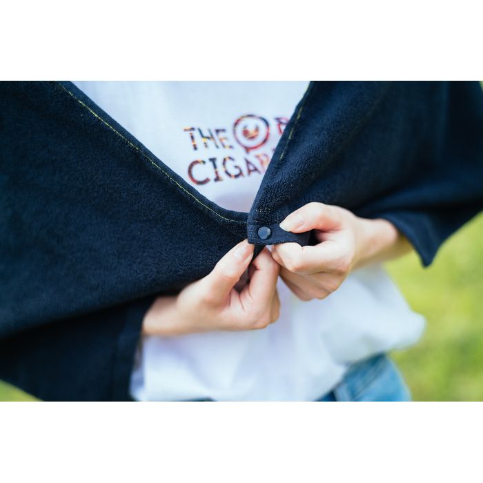 クラウンロゴフーディータオル/ブラック×イエロー