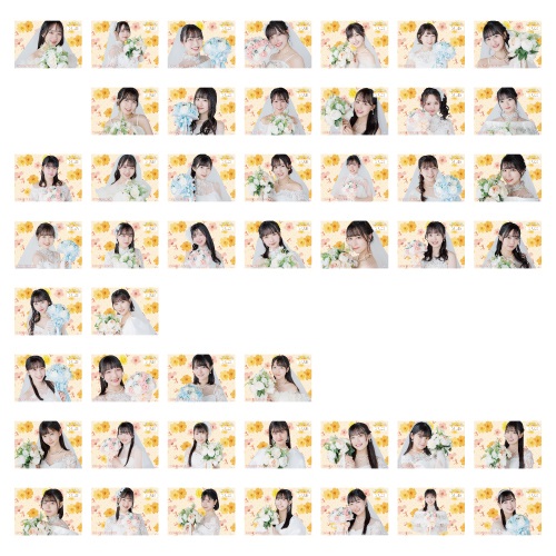 STU48 個別クリアポスター(ウエディングドレス)