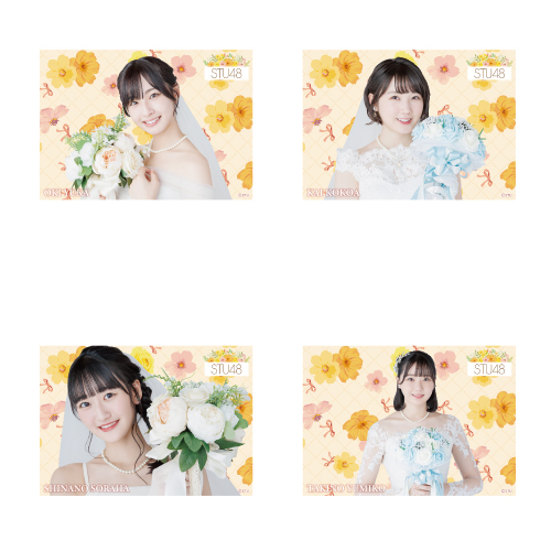 STU48 個別クリアポスター(ウエディングドレス)