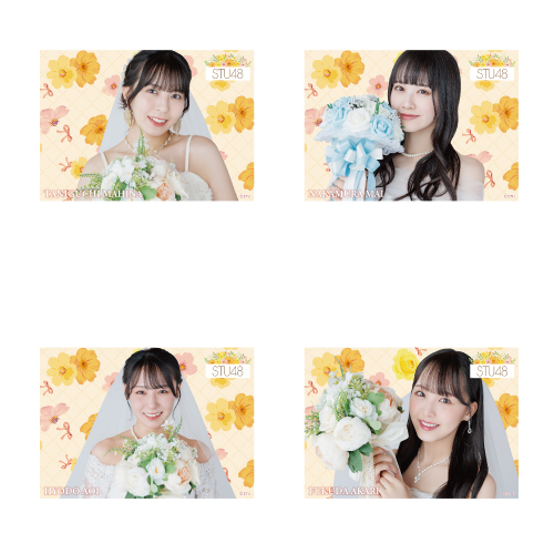 STU48 個別クリアポスター(ウエディングドレス)