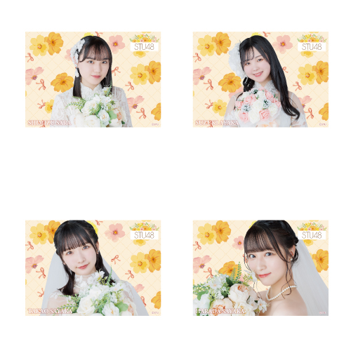 STU48 個別クリアポスター(ウエディングドレス)
