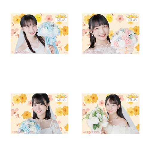 STU48 個別クリアポスター(ウエディングドレス)