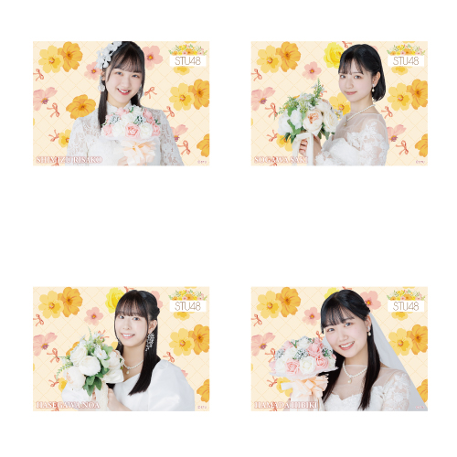 STU48 個別クリアポスター(ウエディングドレス)
