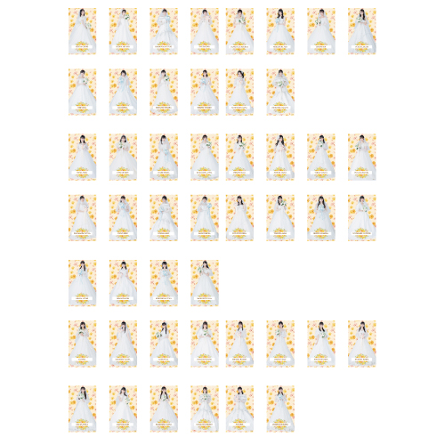 STU48 ランダム全身ステッカー(ウエディングドレス)