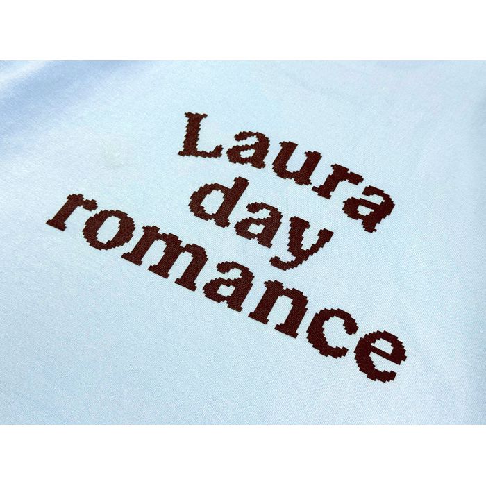 【Laura day romance】smile & big ロゴ T-shirt ＜ライトブルー＞
