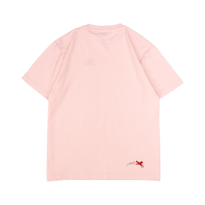 【Laura day romance】ロゴ 刺繍Tシャツ ＜ベビーピンク＞