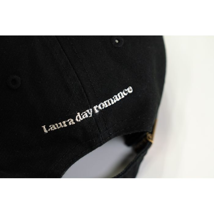 【Laura day romance】子どもステッチのキャップ ＜ブラック＞