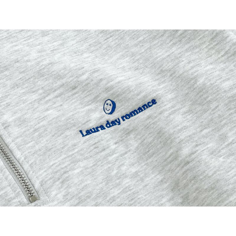 【Laura day romance】smile ハーフジップスウェット ＜アッシュ＞