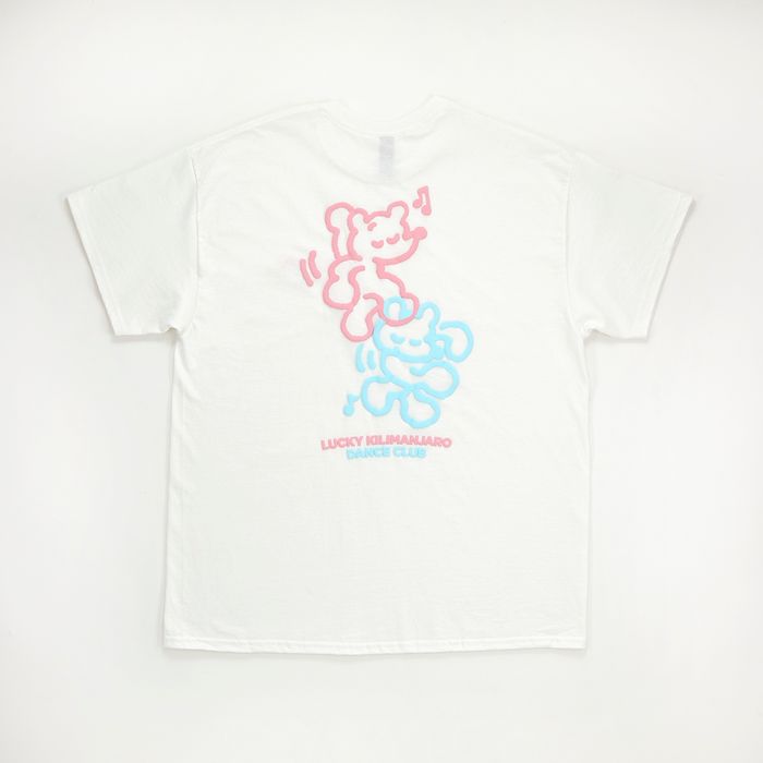 【Lucky Kilimanjaro】LKDCぽこぽこT -コマツタスクコラボ-/ホワイト