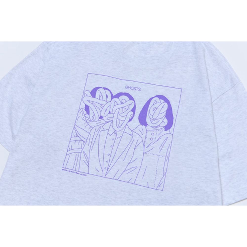 ghostsジャケットTシャツ/アッシュ