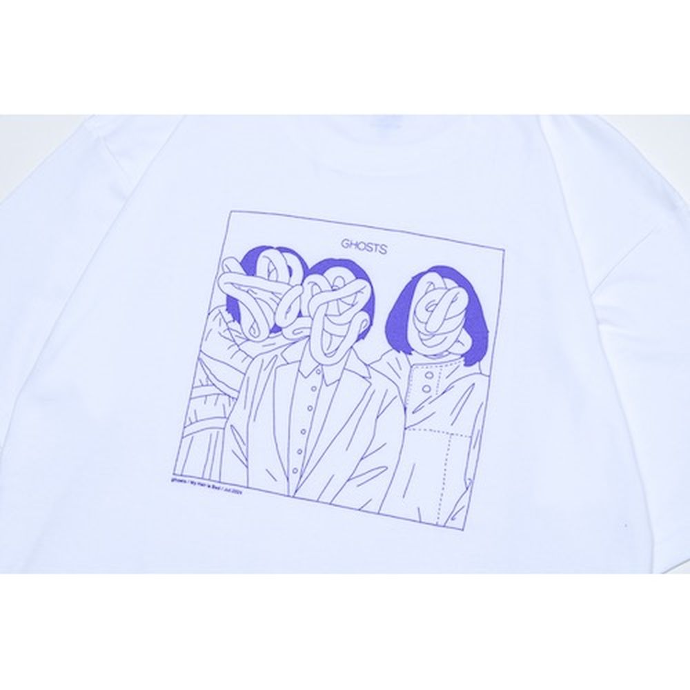ghostsジャケットTシャツ/ホワイト