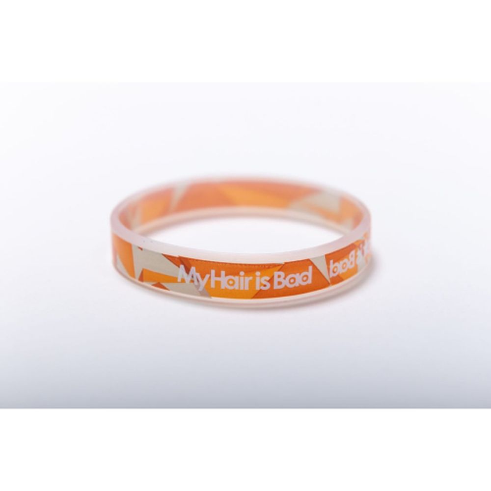 総柄ラバーリストバンド/ブラウン