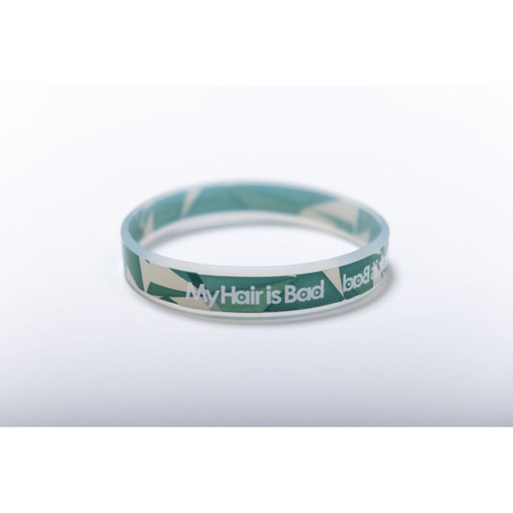 総柄ラバーリストバンド/グリーン