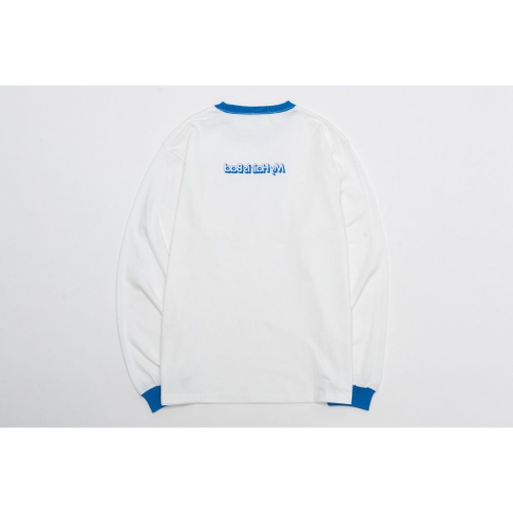 【SALE】三次元リンガーロングTシャツ/ナチュラル