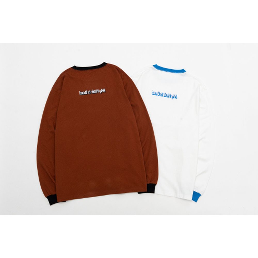 【SALE】三次元リンガーロングTシャツ/ナチュラル
