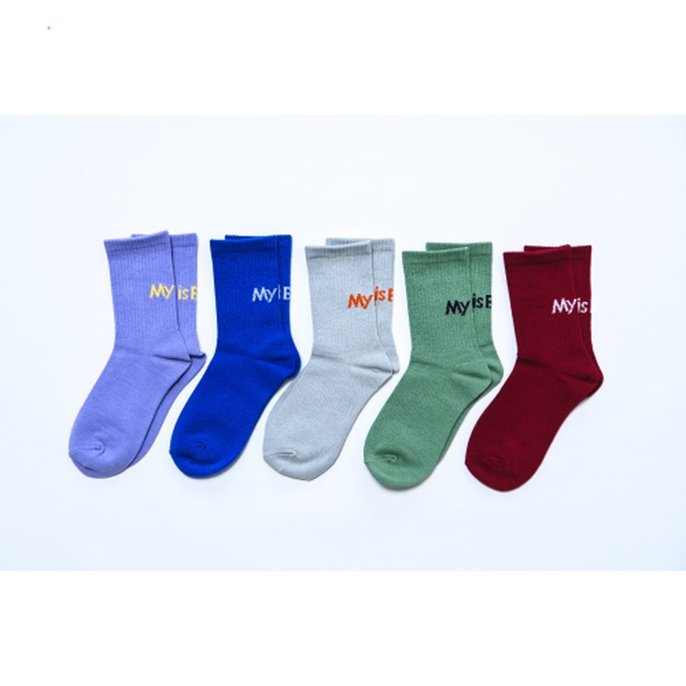 ロゴソックス/バーガンディー