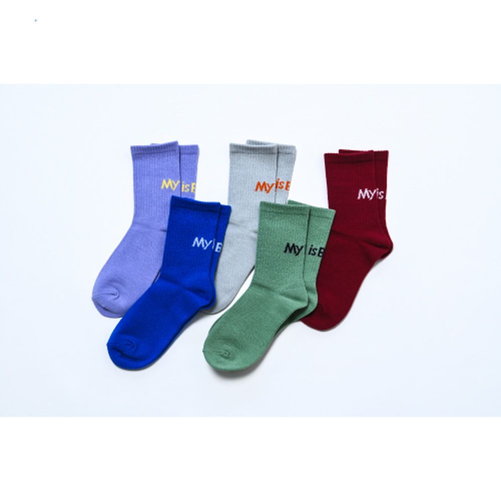 ロゴソックス/バーガンディー