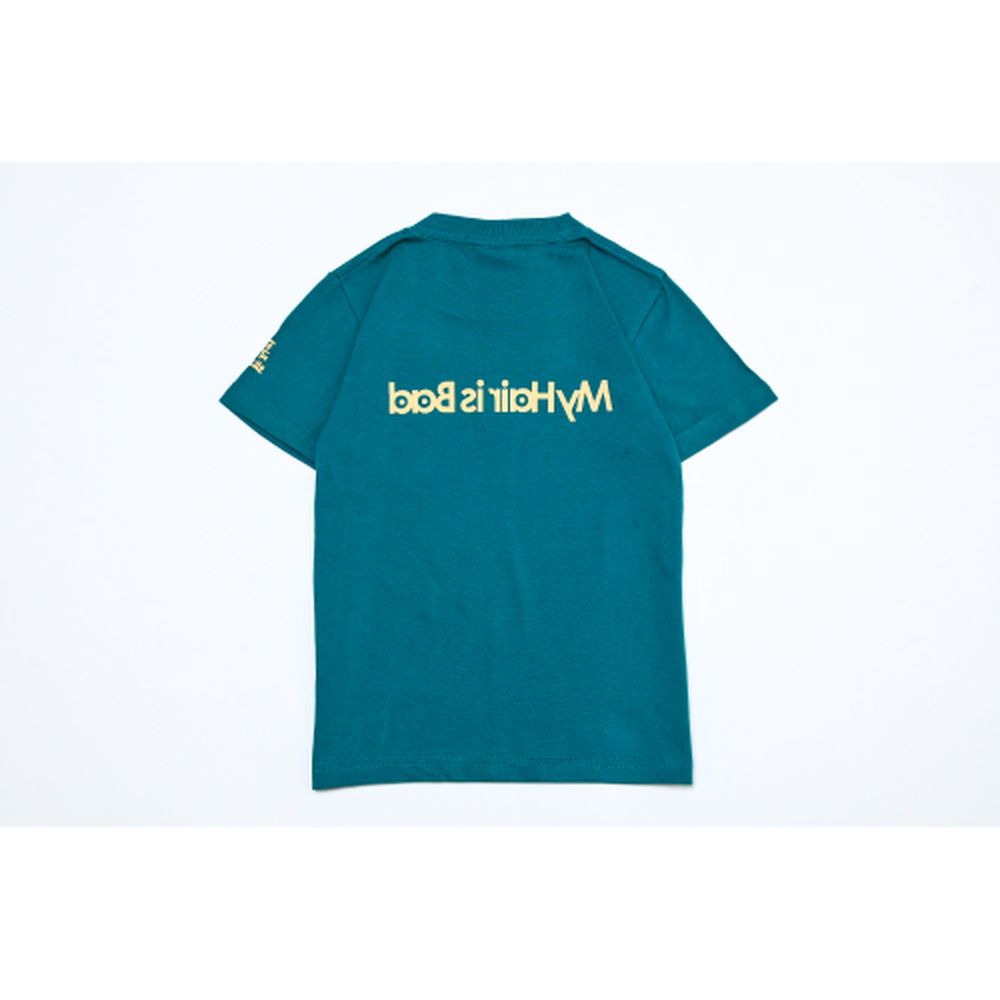 kidsロゴTシャツ/グリーン