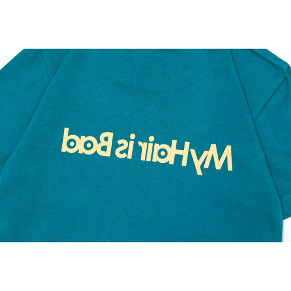 kidsロゴTシャツ/グリーン